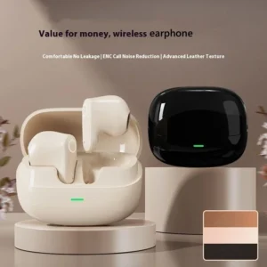 سماعات لاسلكية Bluetooth مع علبة شحن – متوافقة مع iPhone وAndroid